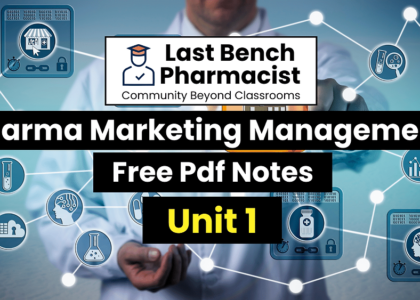 B Pharm Pharma Marketing Management Unit 1 PDF Notes