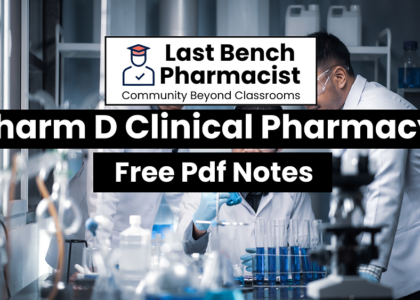 Pharm D 4th Year Clinical Pharmacy Unit 9 PDF Notes 