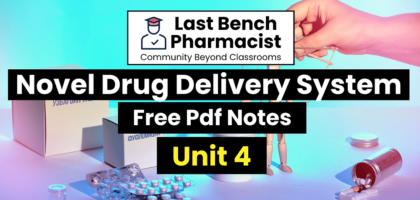 B Pharm Novel Drug Delivery System Unit 4 PDF Notes