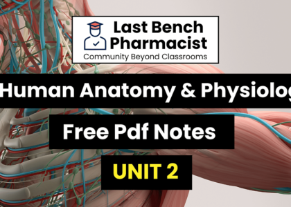 B Pharm Human Anatomy And Physiology 1 Unit 2 Pdf Notes