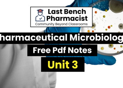 B Pharm Pharmaceutical Microbiology Unit 3 Pdf Notes