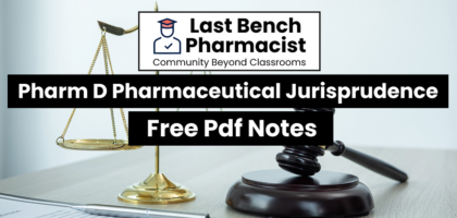 Pharm D 3rd Year Pharmaceutical Jurisprudence Unit 12 PDF Notes