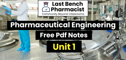 B Pharm Pharmaceutical Engineering Unit 1 Pdf Notes