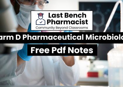 Pharm D 2nd Year Pharmaceutical Microbiology Unit 10 PDF Notes