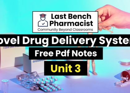 B Pharm Novel Drug Delivery System Unit 3 PDF Notes