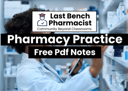 B Pharm Pharmacy Practice PDF Notes