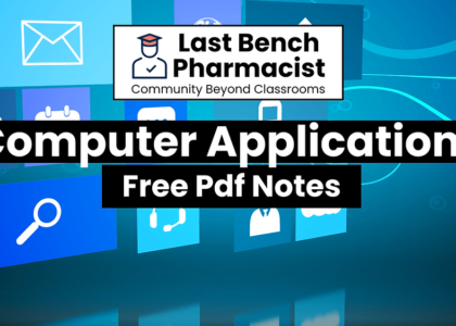 B Pharm Computer Applications Pdf Notes