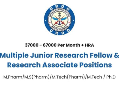 Defence Research Laboratory Hiring Freshers for JRF & Research Associate Positions!