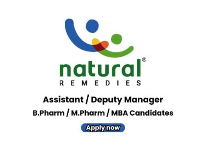 Natural Remedies Hiring Assistant / Deputy Manager