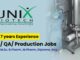 Unix Biotech Hiring for Quality Control, Quality Assurance & Production Jobs