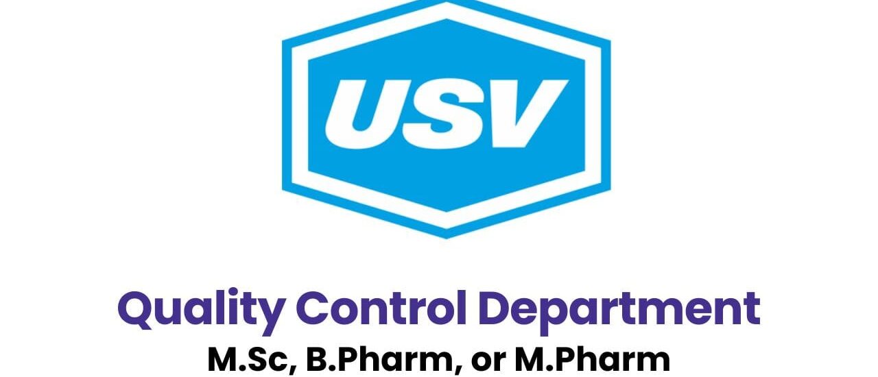 USV Private Limited Hiring for Quality Control Department