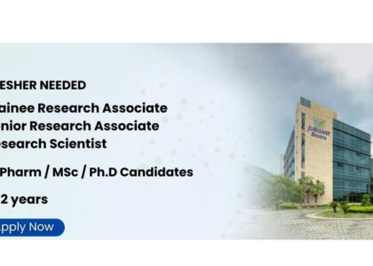 Jubilant Biosys Hiring Freshers as Research Scientist / Research Associate