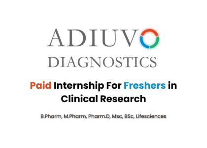 Exciting Clinical Research Paid Internship Opportunity at Adiuvo Diagnostics – Kickstart Your Career!